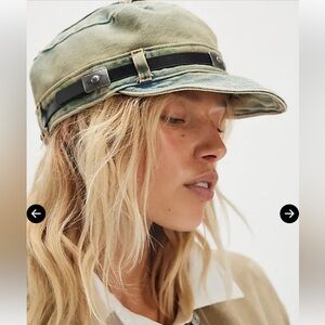 FREE PEOPLE Washed Cadet Cap - Denim NWT Retail $58